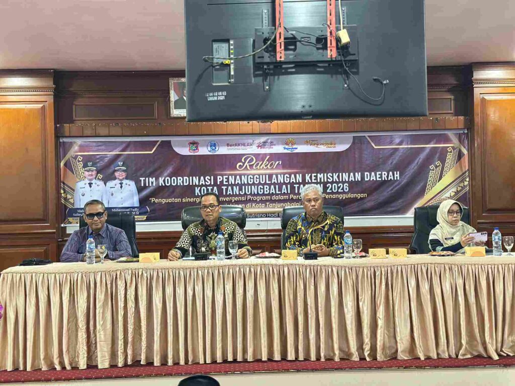 Buka Rakor TKPKD Tanjungbalai 2026, Wakil Wali Kota Tanjungbalai Minta Seluruh OPD Membangun Kordinasi, Kolaborasi dan Sinergitas Konkret Lintas Sektor Turunkan Kemiskinan di Kota Tanjungbalai 